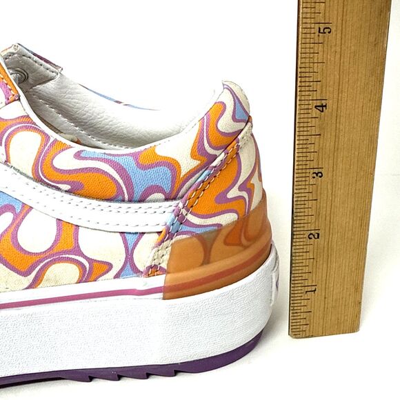Vans Old Skool Stackform UV Activated Ink Peace Platform Sneakers Women Sz 7.5 - Picture 8 of 12
